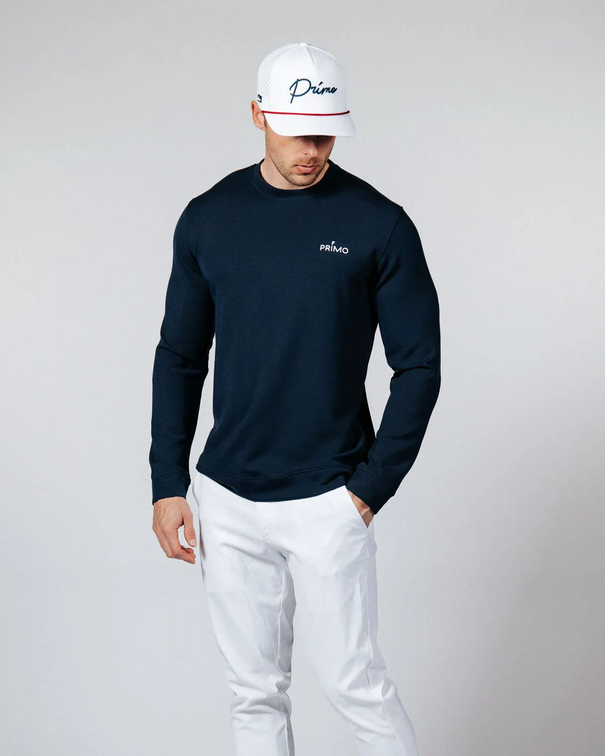 Men's Navy Golf Crew Neck User Experience