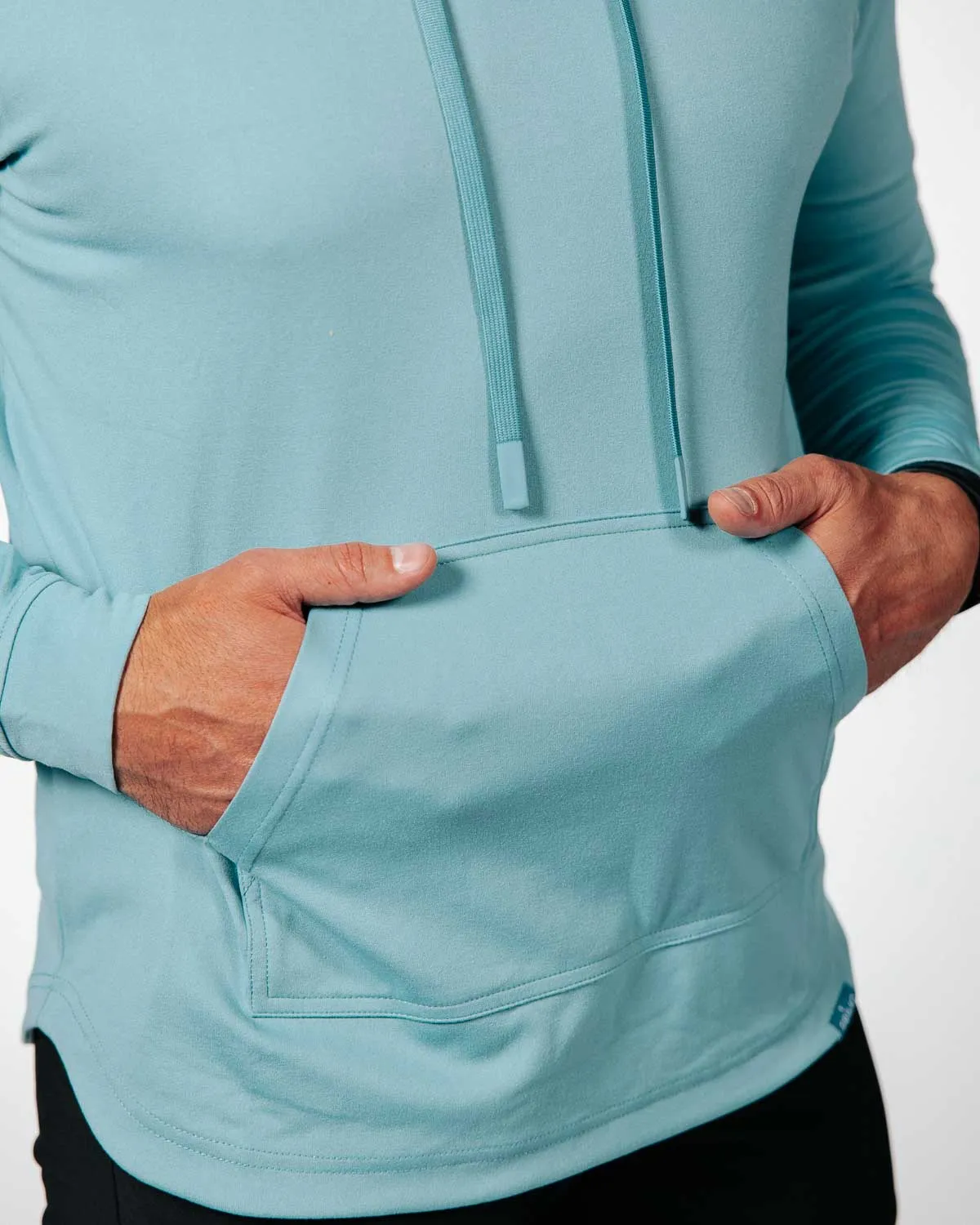 Storm Blue Pebble Golf Hoodie Timeless Relaxed