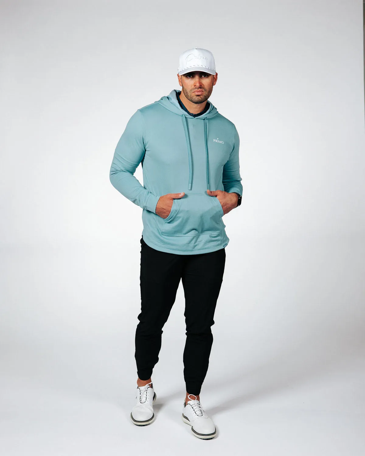 Effortless Hoodie Storm Blue Pebble Golf Hoodie