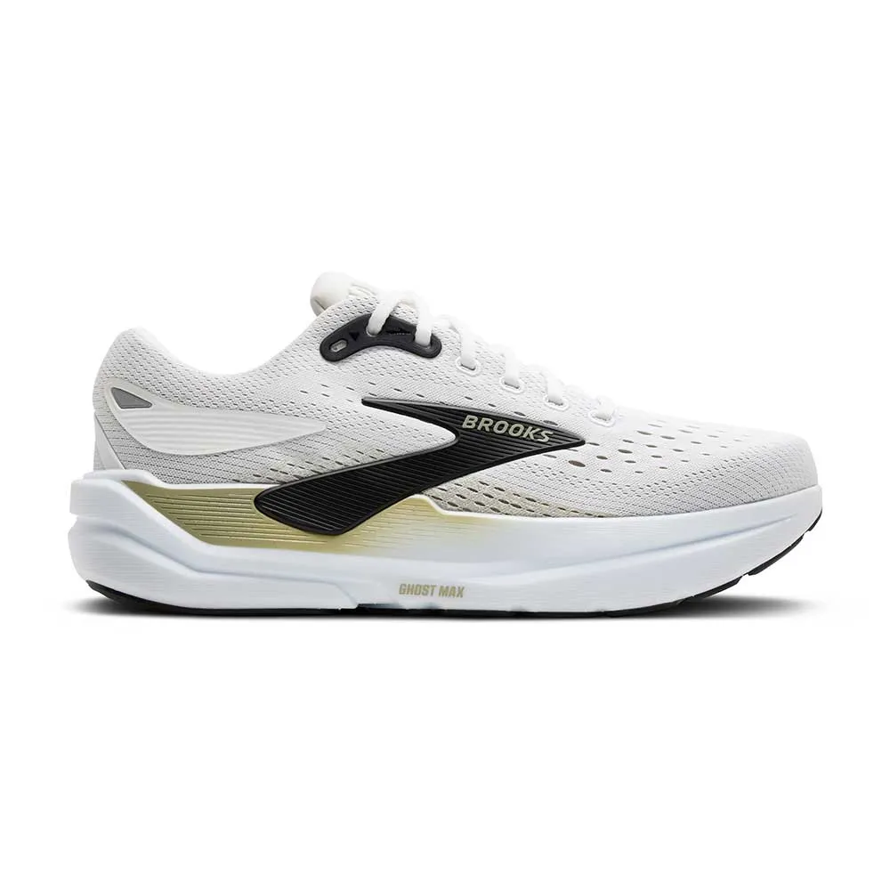Senior - runner Men's Ghost Max 3 Running Shoe - Bright White/Tea/Black - Regular (D)
