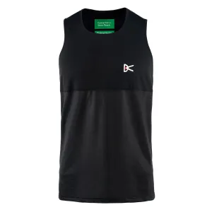 Men's Paneled Mesh Singlet Black WrinkleFree Material high end market users
