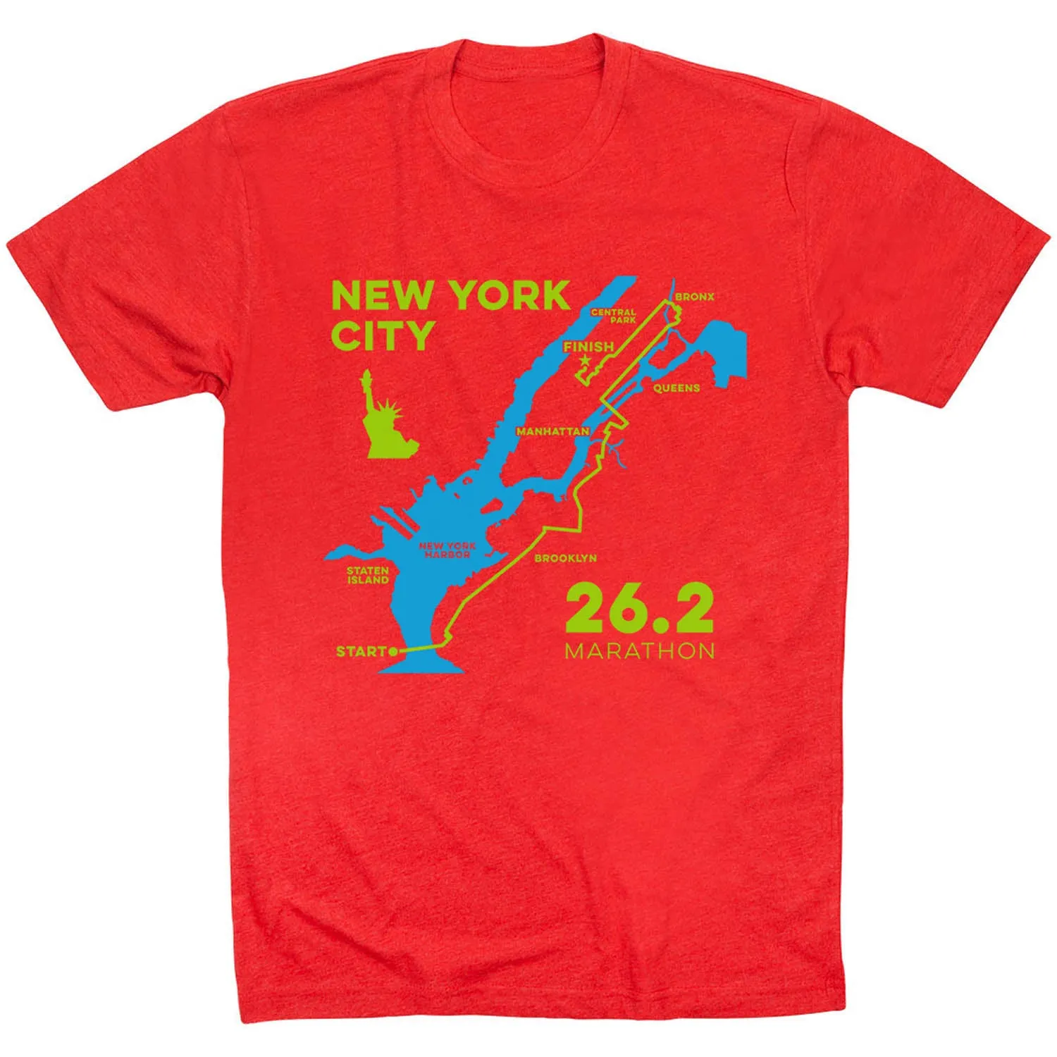 Running Short Sleeve T-Shirt - New York City Route Quick Fit Performance