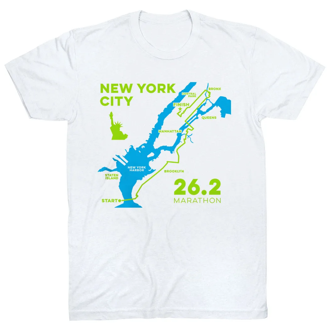 Running Short Sleeve T-Shirt - New York City Route Layering Comfort