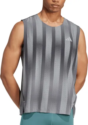 adidas Adizero Pro Mens Running Vest - Grey Long service life Utility - providing