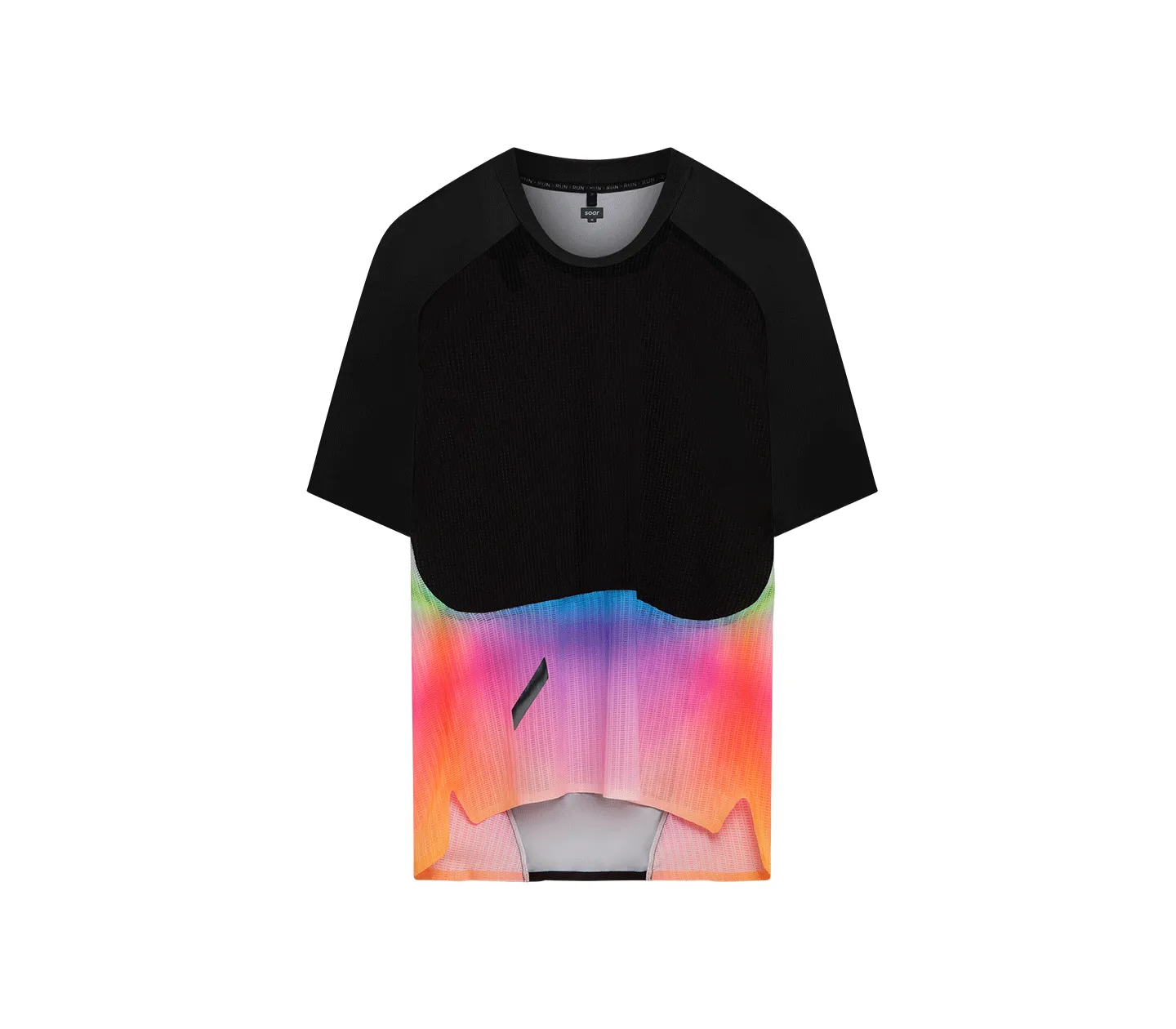 Men's Trail Race Top | Black/Rainbow Fashionable Look Stylish Everyday Wear