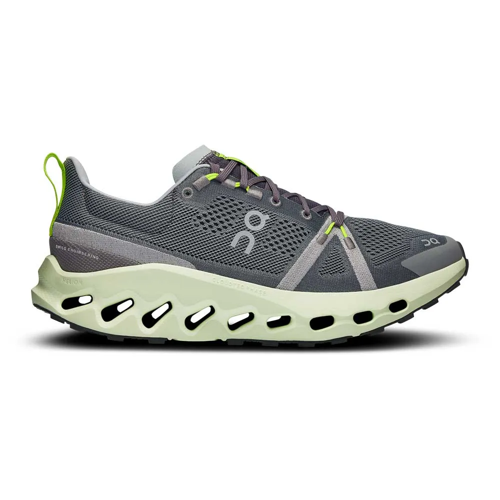 Quick Dry Lining Men's Cloudsurfer Trail Running Shoe - Iron/Lima - Regular (D)