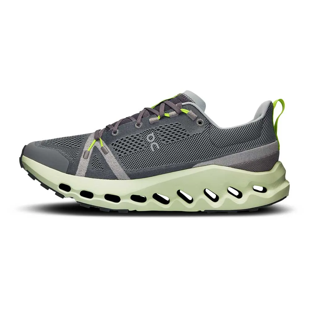 Men's Cloudsurfer Trail Running Shoe - Iron/Lima - Regular (D) Responsive Midsole