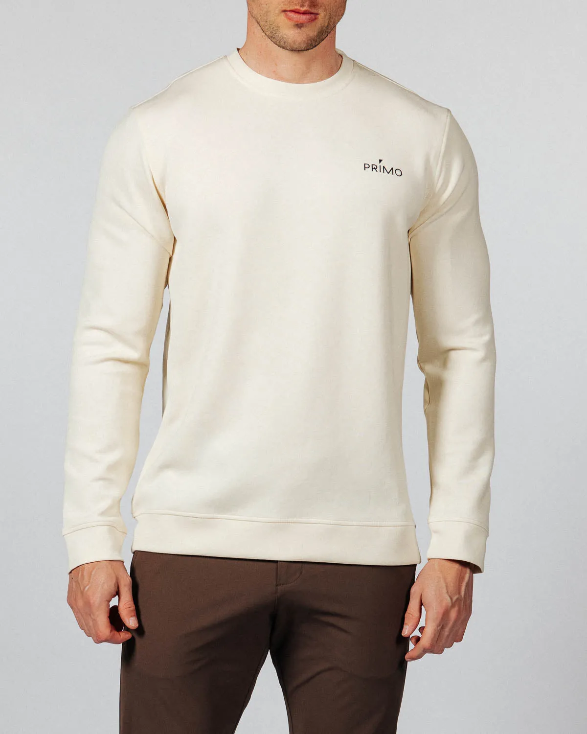 goes with leggings Men's Light Khaki Golf Crew Neck