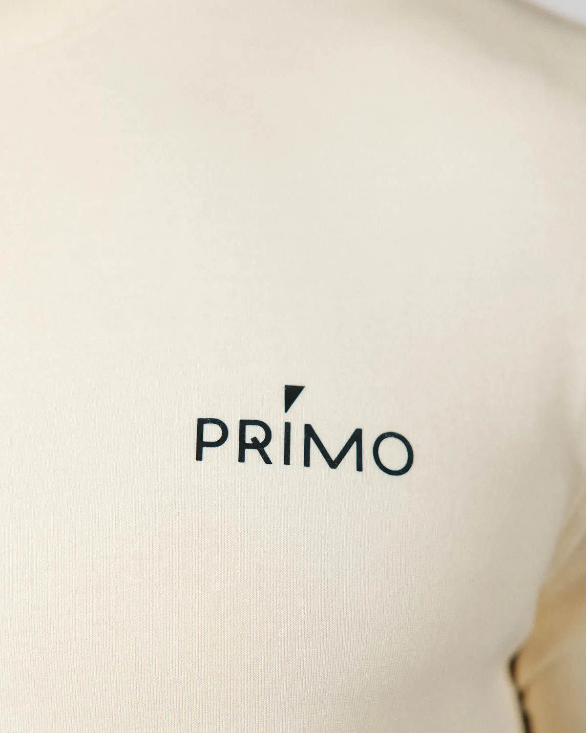 Men's Light Khaki Golf Crew Neck Comfortable Wear Minimalist Design