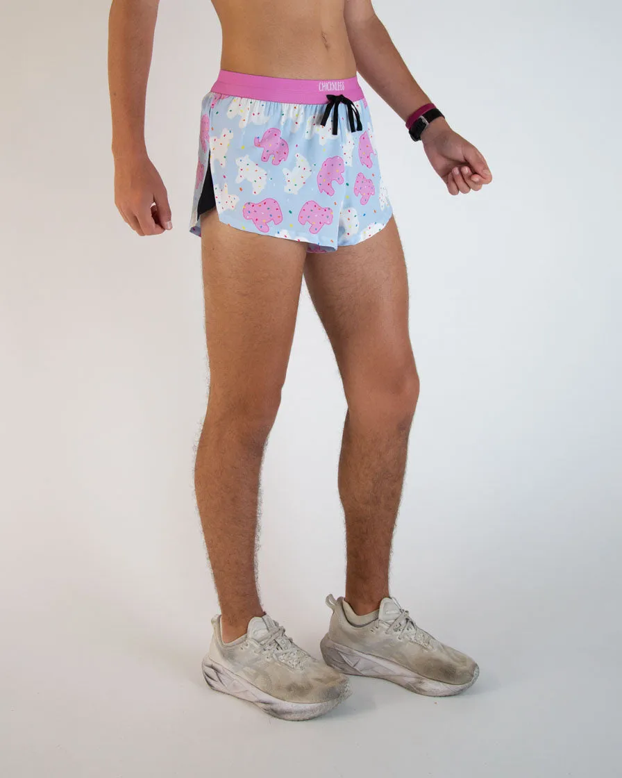 Men's Animal Cookies 2" DS Split Shorts UPF Protection