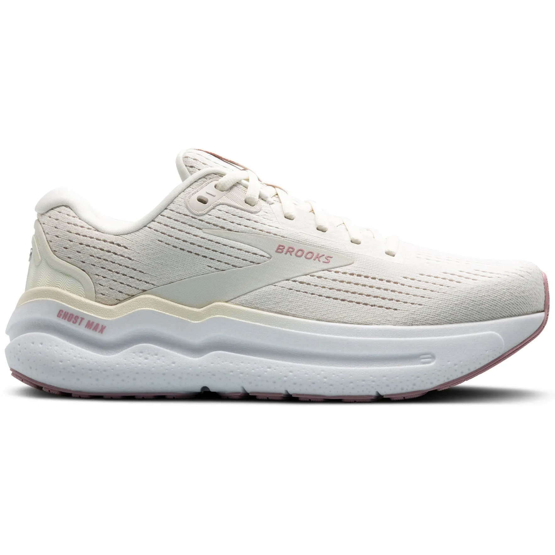 historical - themed running wear Brooks Women's Ghost Max 2 Coconut Milk / Gray / Zephyr