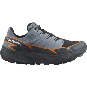 Men??s Thundercross GORE-TEX (Flint Stone/Carbon/Orange Pepper) Water Resistant Trail Shoes Hyper Breathable Mesh