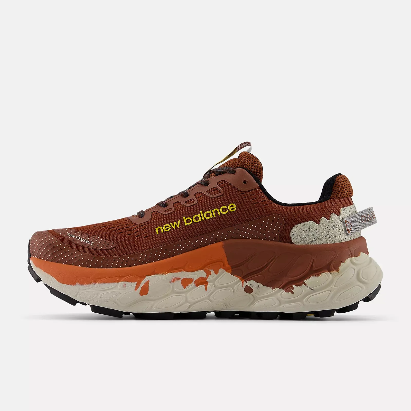 adjustable fit sneakers senior trail shoes New Balance Men's X More Trail v3 Trail Running Shoes Relic Brown / Infield Clay / Ginger Lemon