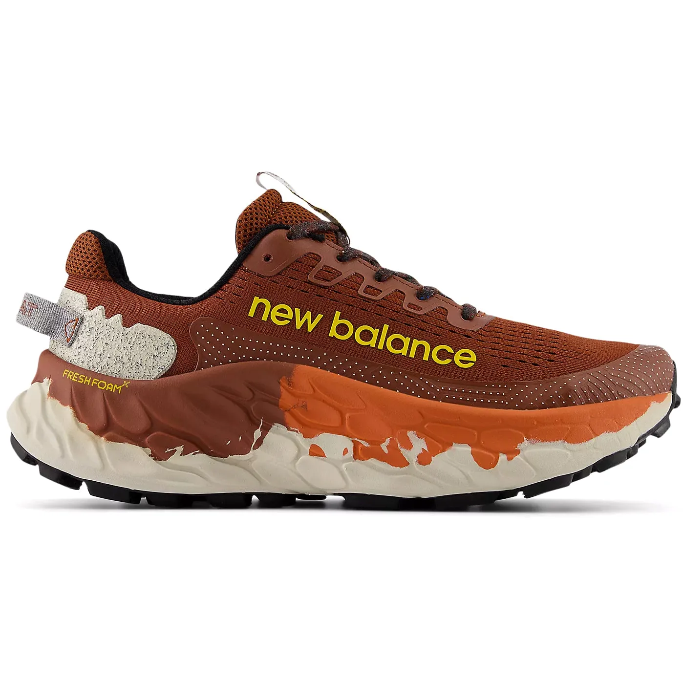 men??s trail running shoes Energy Returning Foam New Balance Men's X More Trail v3 Trail Running Shoes Relic Brown / Infield Clay / Ginger Lemon
