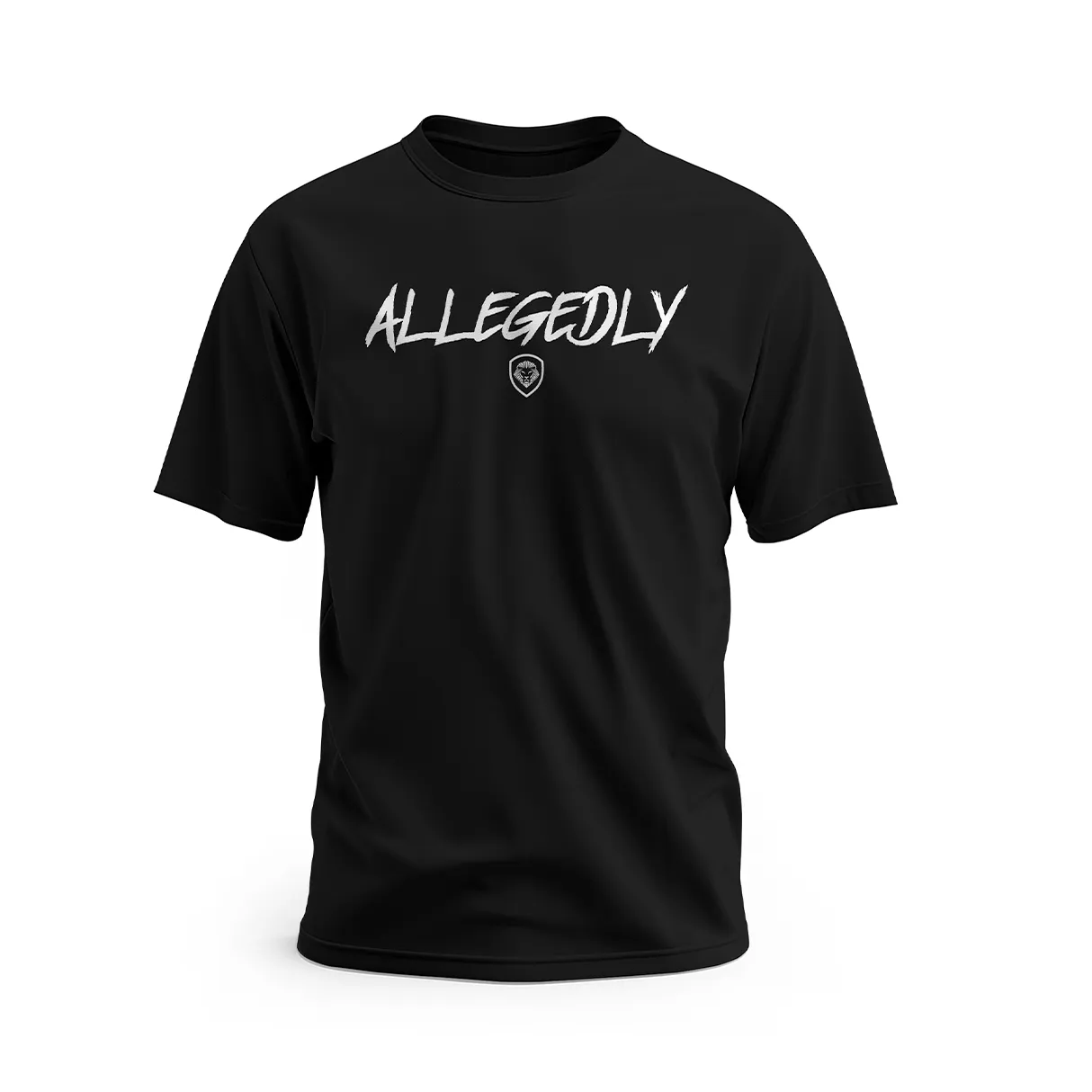 Allegedly Black Short Sleeve T-Shirt Minimalist Stitching perfect for all-day wear