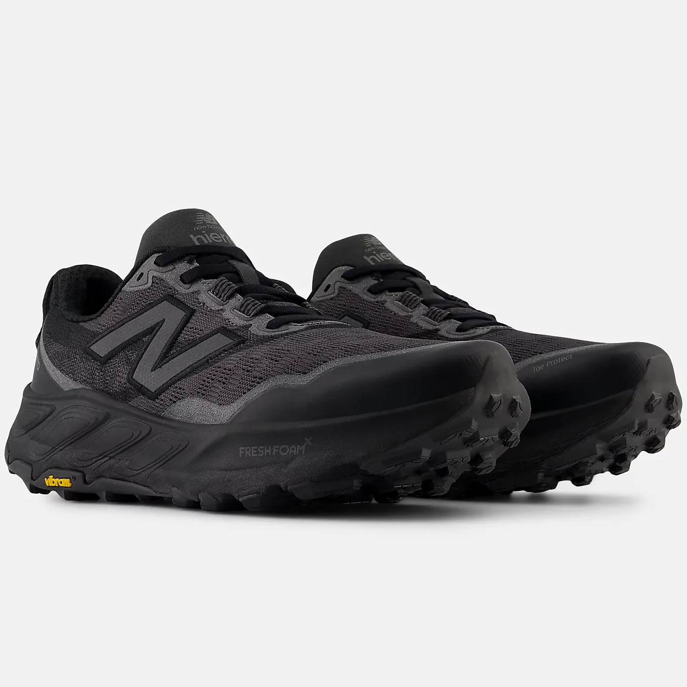 Men's Fresh Foam X Hierro v9 Trail Running Shoes Black Cement / Black Ultra Durable TPU Shell