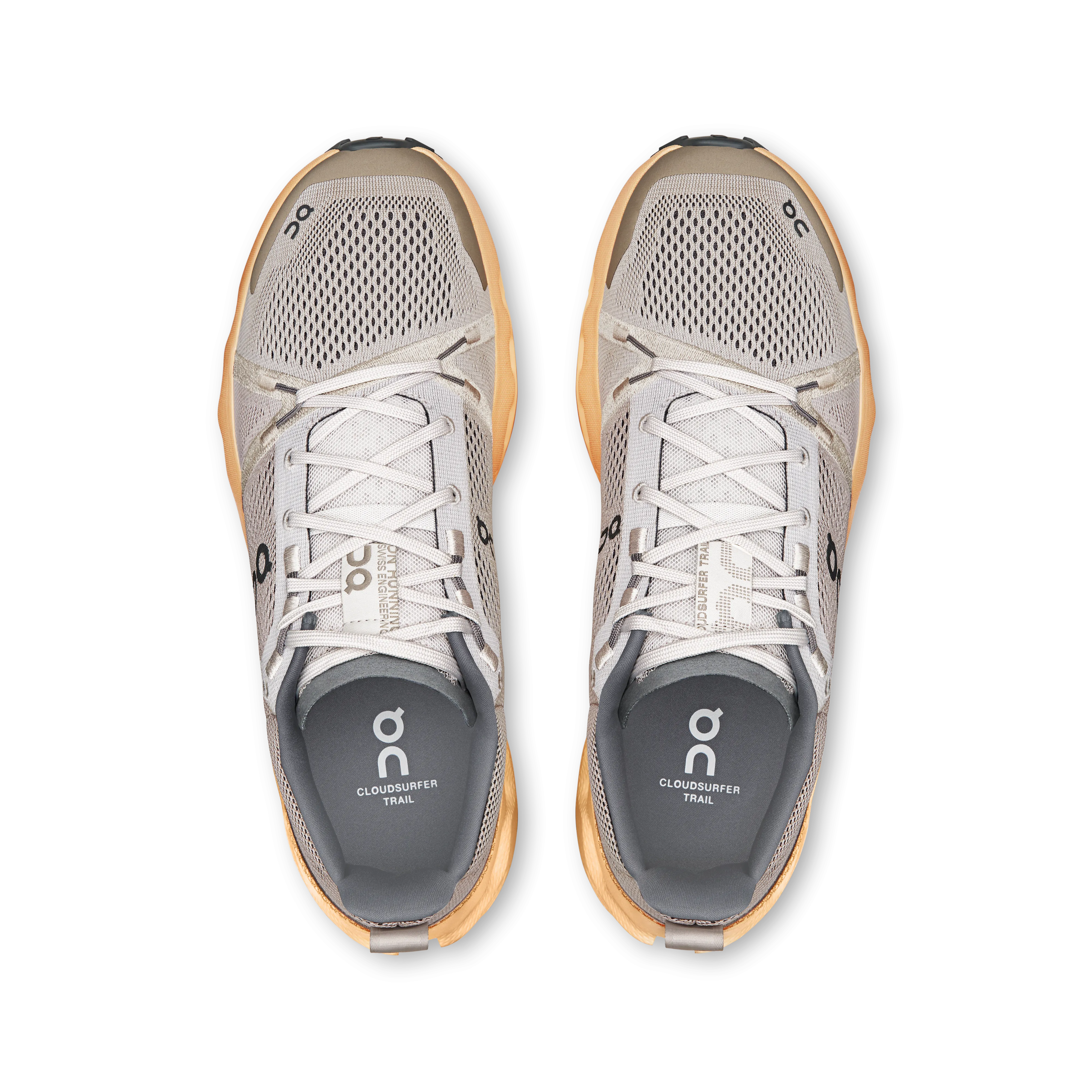 Men's Cloudsurfer Trail Running Shoes Silver / Blonde Rock Plate Technology