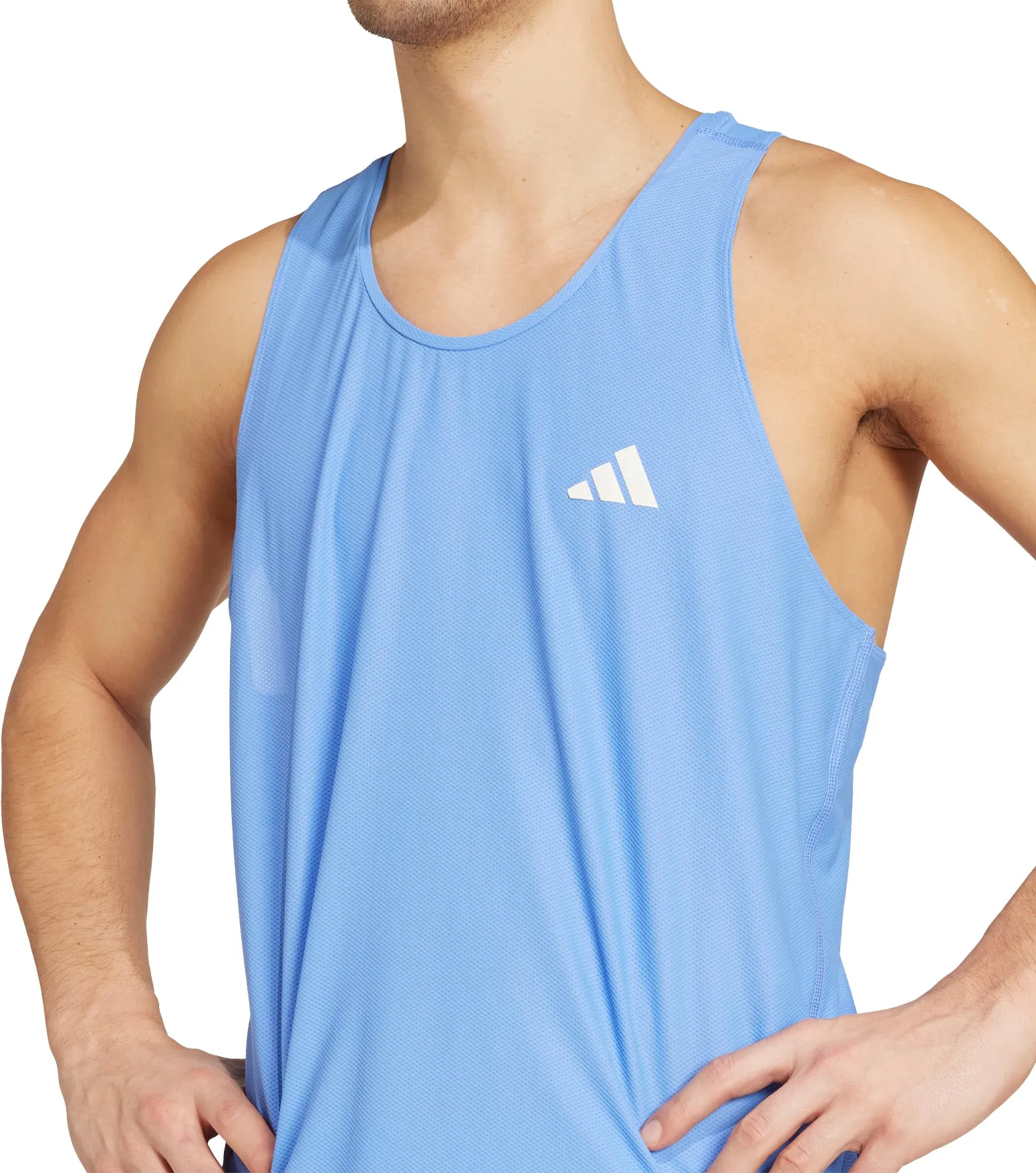 adidas Own The Run Mens Running Vest - Blue Easy Fresh