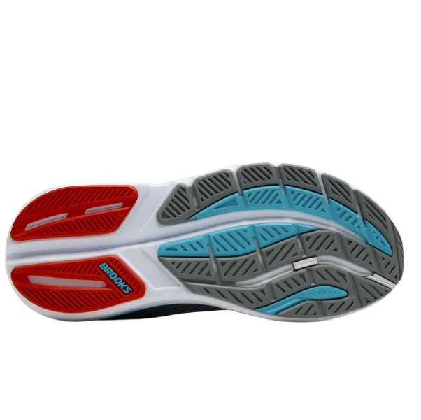 mid - top running shoes sports - themed shoes Brooks Men's Ghost Max 3 Running Shoes in Primer Grey/Antarctica/Red AW25