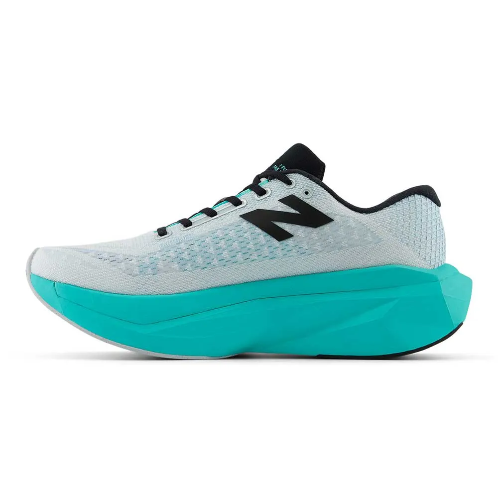 Men's FuelCell SuperComp Trainer v3 Running Shoe - White/Cyber Jade - Regular (D) Foot Protection Stable arch