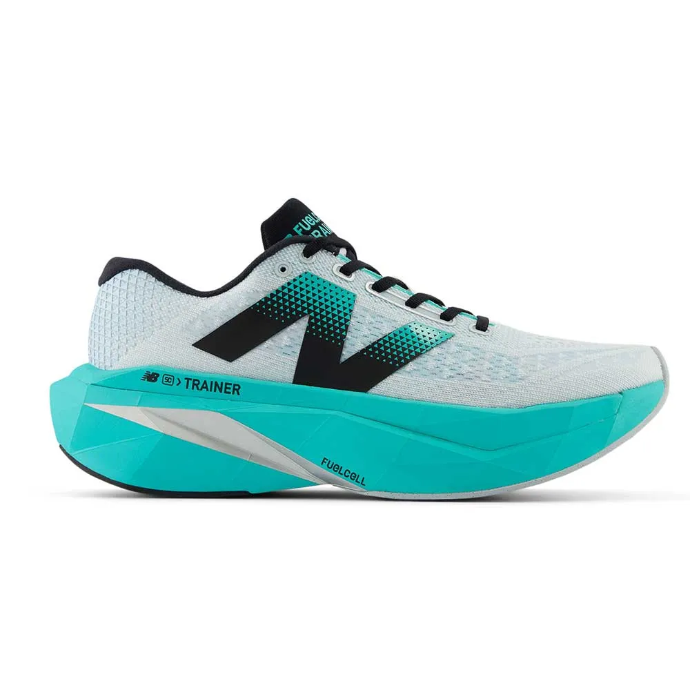 Men's FuelCell SuperComp Trainer v3 Running Shoe - White/Cyber Jade - Regular (D) Arch support structure