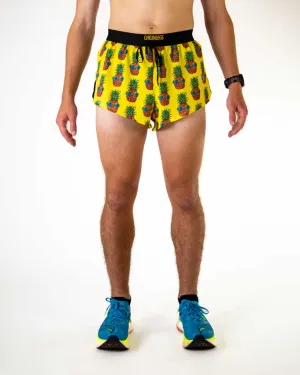 Breeze Friendly Sleek Comfort Wear Men's Pineapple Express 2" DS Split Shorts