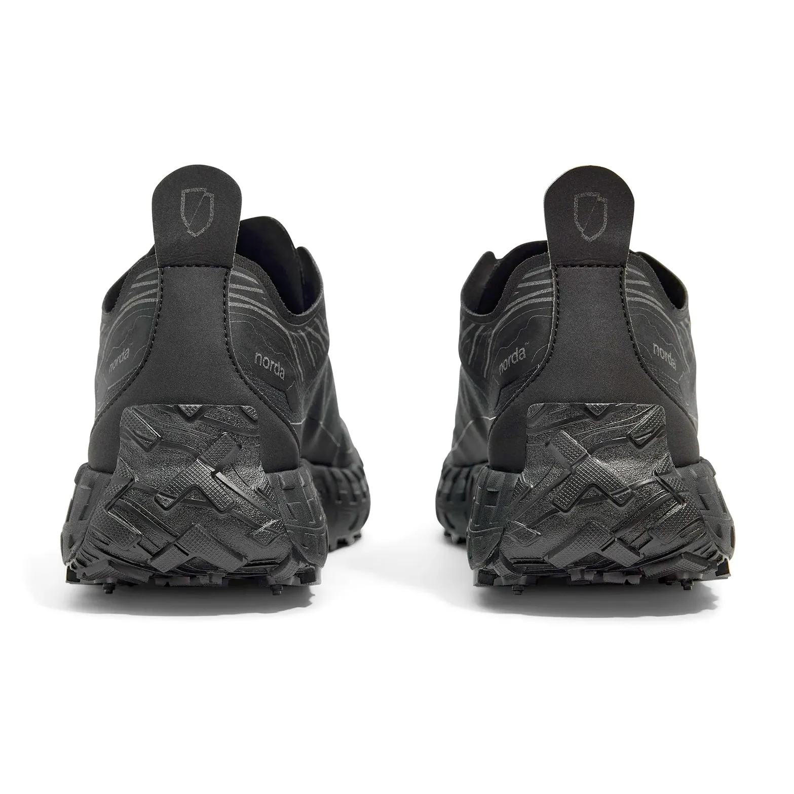 Men's 001A Trail Running Shoes Stealth Black Quick Dry Materials
