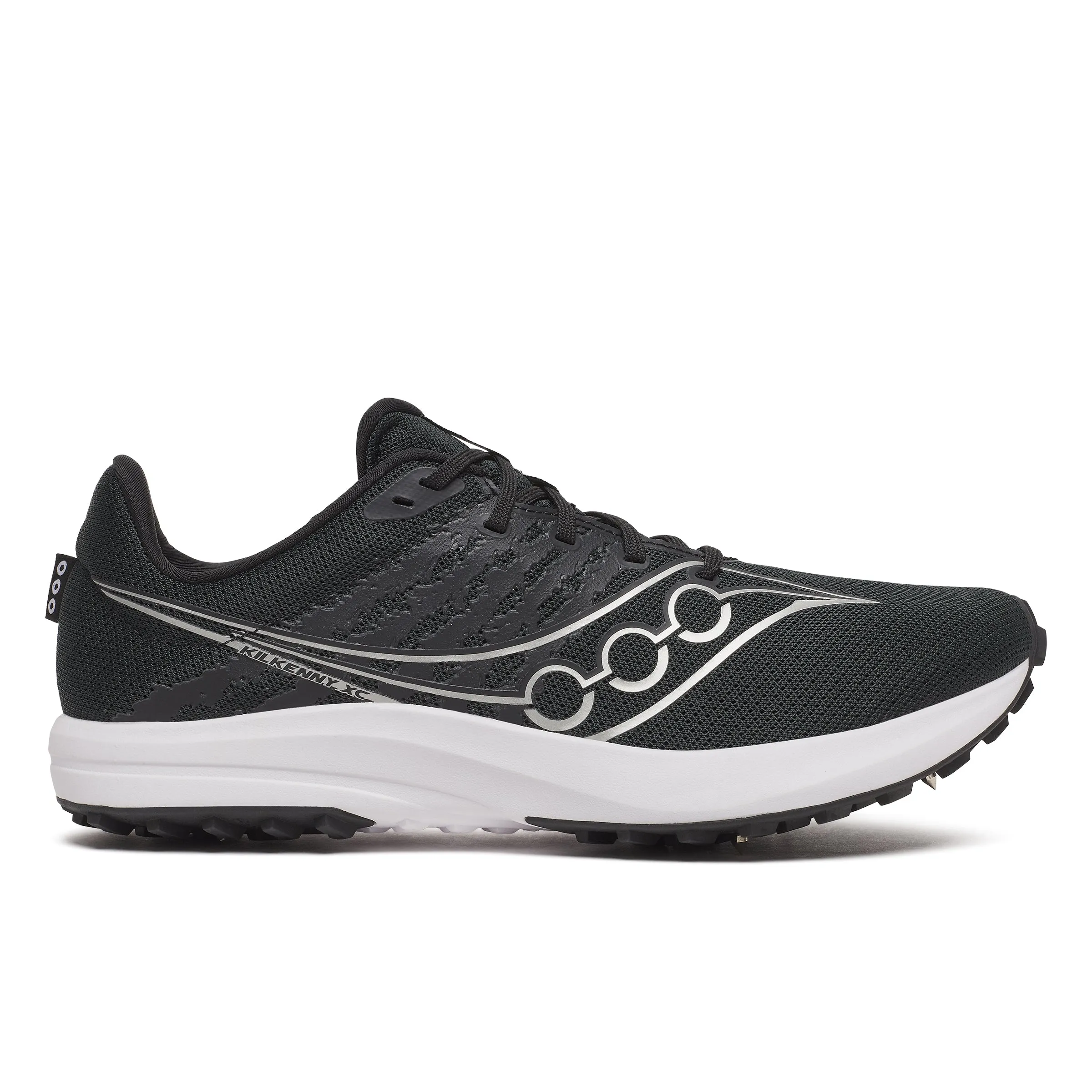 Unisex Kilkenny XC 10 (200 - Black/White) running in sloped tracks shoes