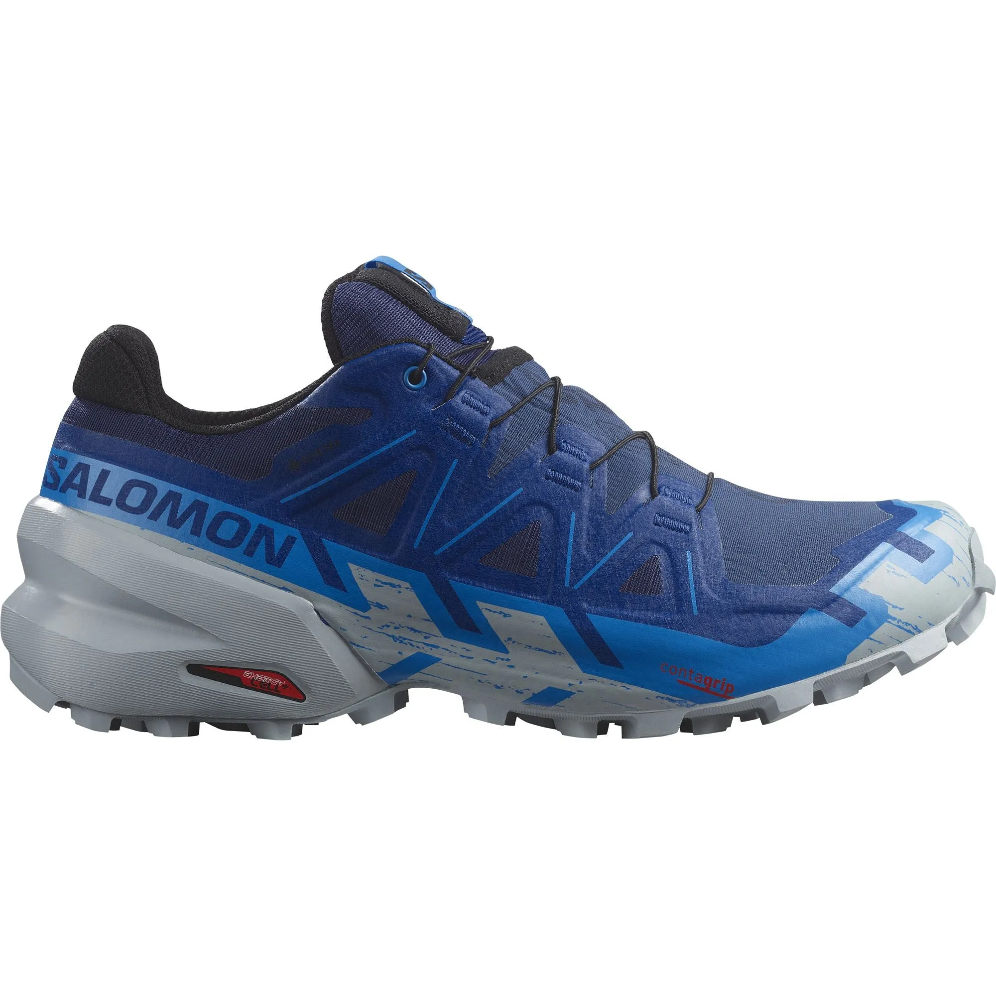 Responsive Midsole triathlon trail shoes Salomon Speedcross 6 GORE-TEX Mens Trail Running Shoes - Blue