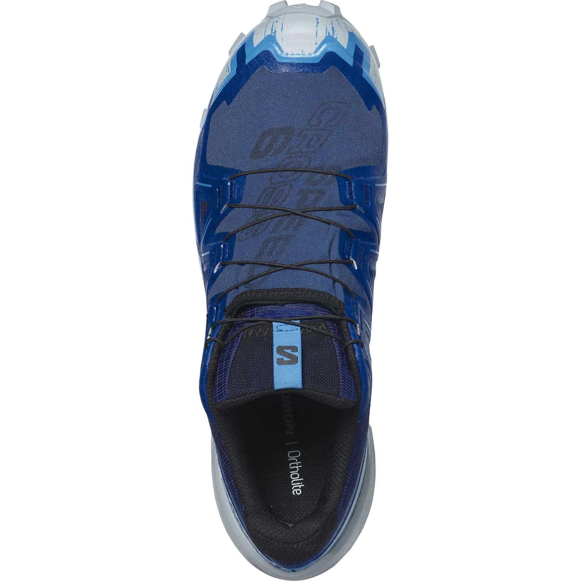 protective heel shoes Salomon Speedcross 6 GORE-TEX Mens Trail Running Shoes - Blue