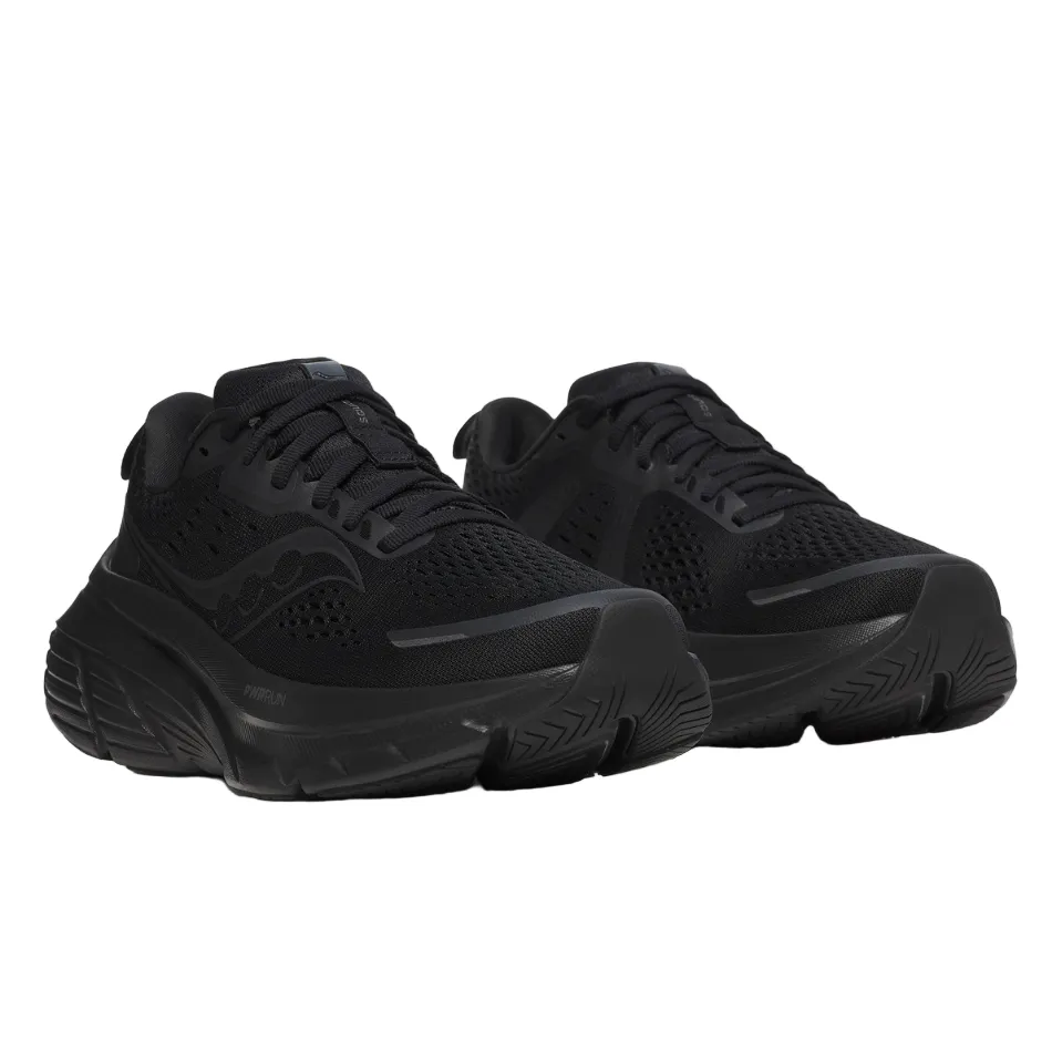 Saucony Men's Guide 18 Running Shoes in Triple Black - Online Exclusive evening running shoe period