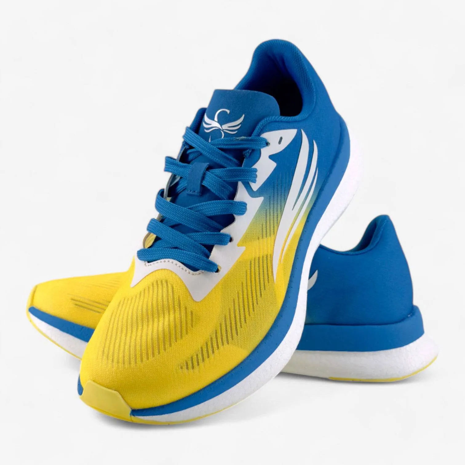 leather - lining shoes EQUUS Men Blue Running Shoe