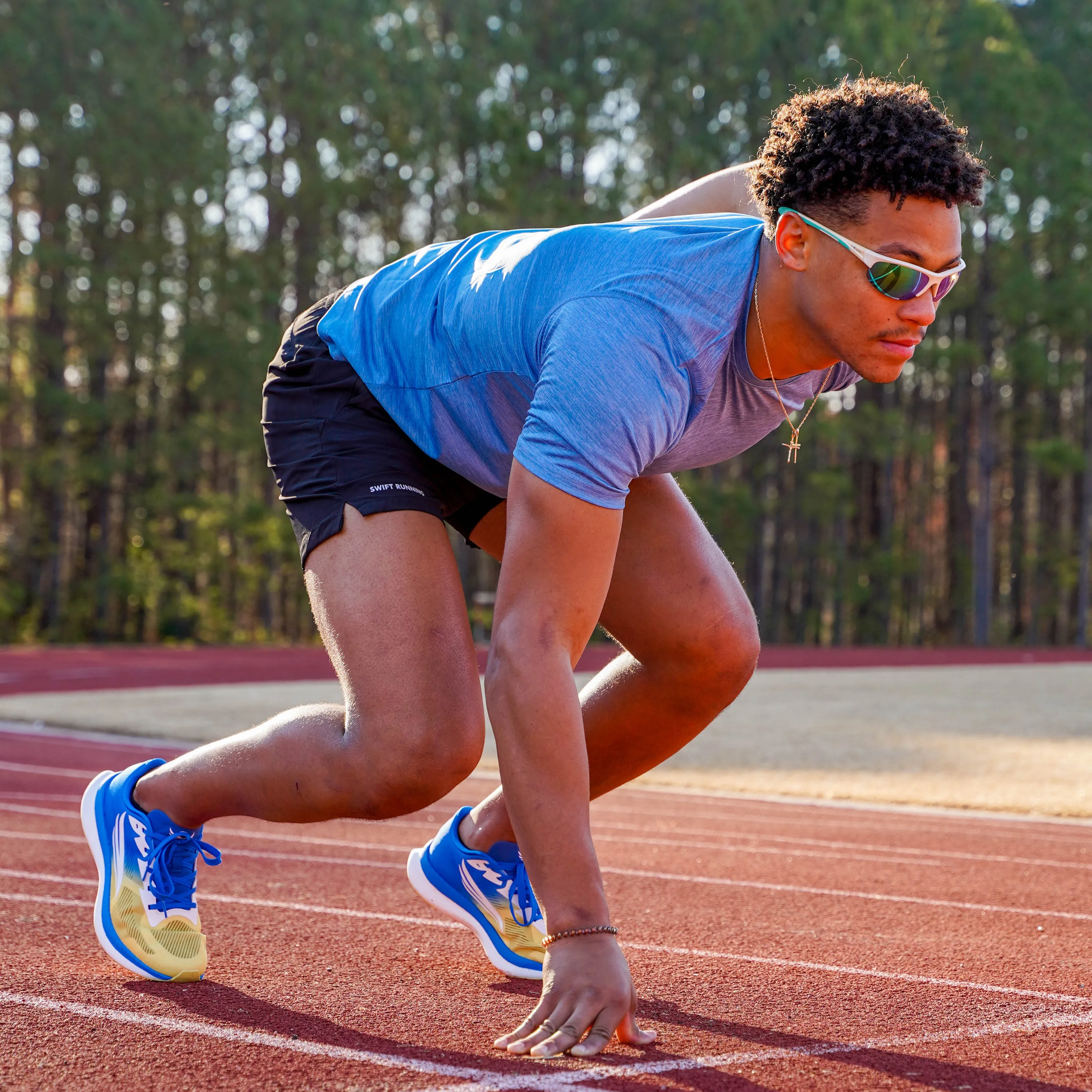 road - running amateur running option EQUUS Men Blue Running Shoe