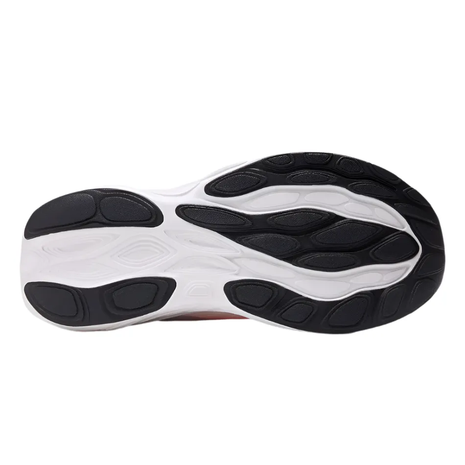 New Balance Men's 1080 V14 Running Shoes in Urgent Red/Rain Cloud/Black AW25 Non Restrictive Collar