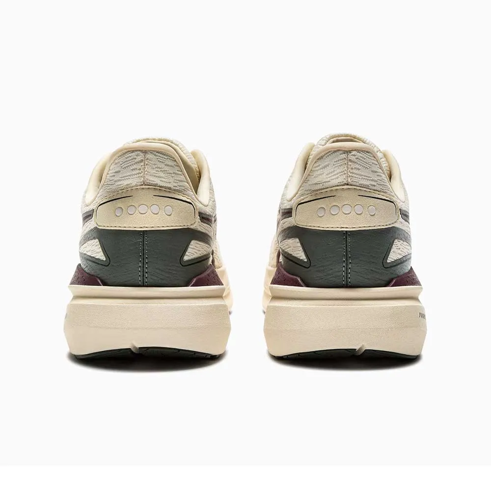 Men's Nucleo 2 Running Shoe - Whisper White/Maroon Banner - Regular (D) Heat Dissipating Fabric patchwork running gear