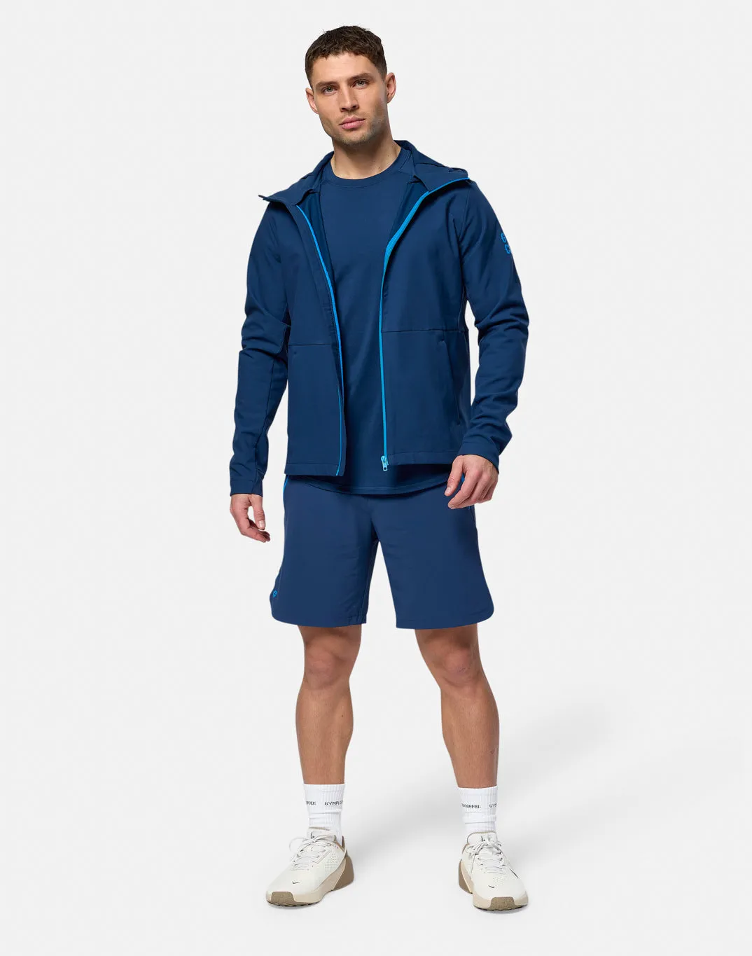 Compact Storage Silicone Grip Trim Gym Coffee Game Changer Jacket (Mens) - Petrol Blue