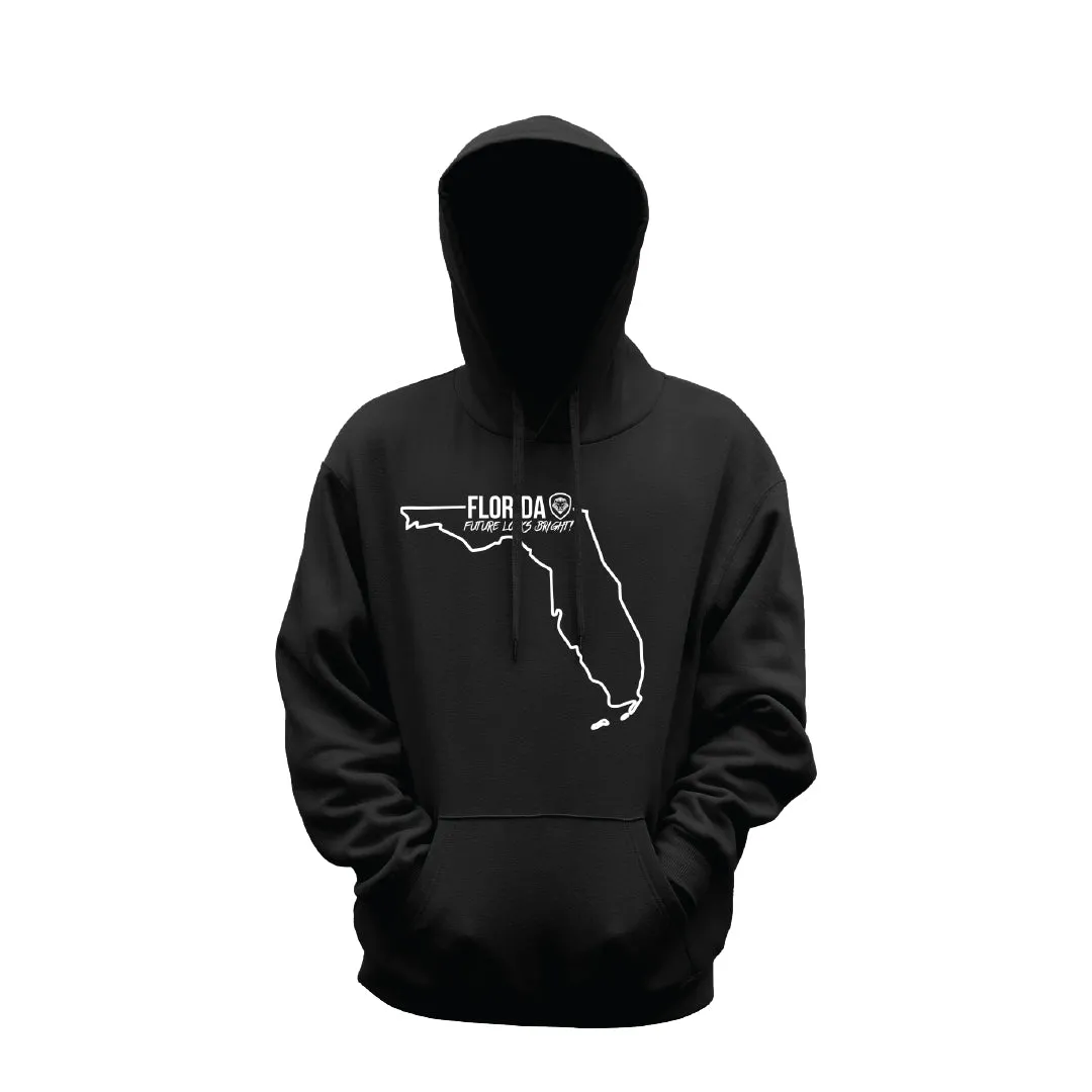 Future Looks Bright Florida State Black Hoodie All Weather Wear Cozy Wear Fit
