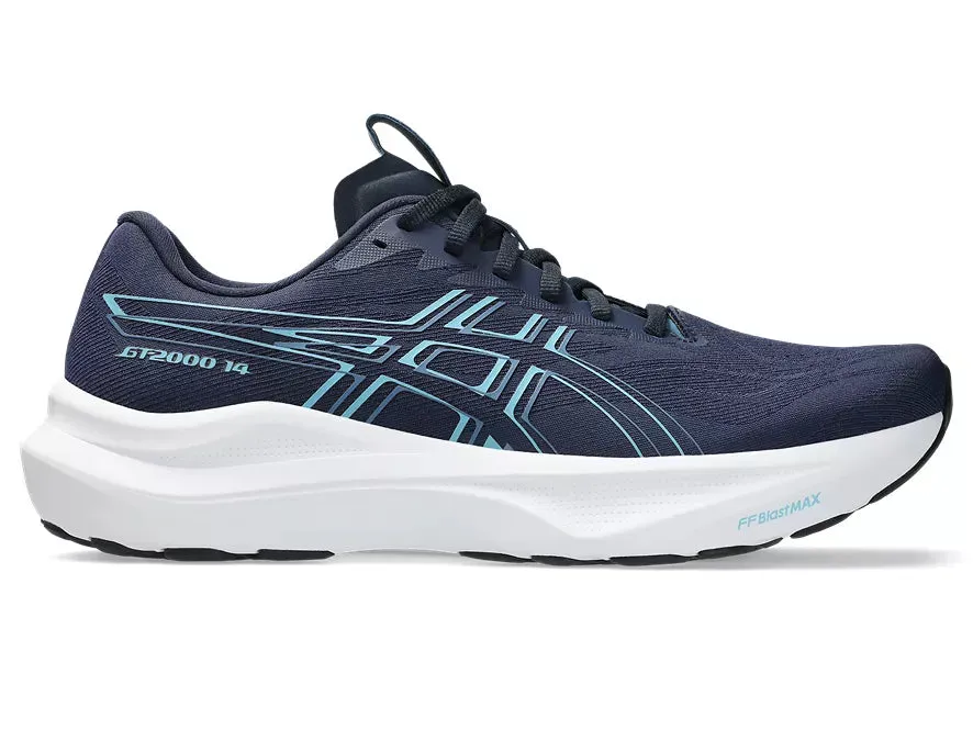 Asics | GT-2000 14 | Men's | Midnight/Stillwater fluorescent running shoes