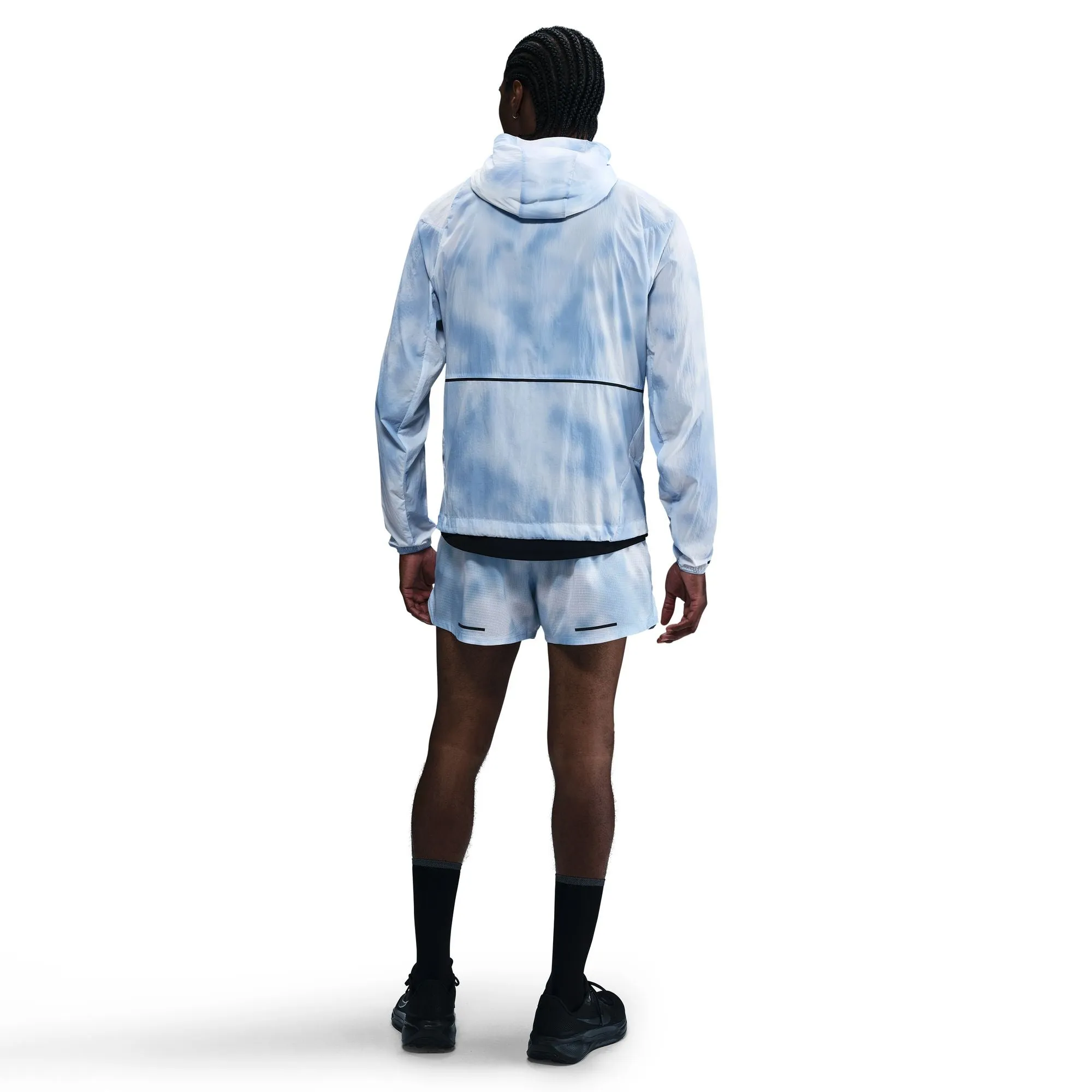 Men's Run Division UV Running Jacket Psychic Blue Office Comfort