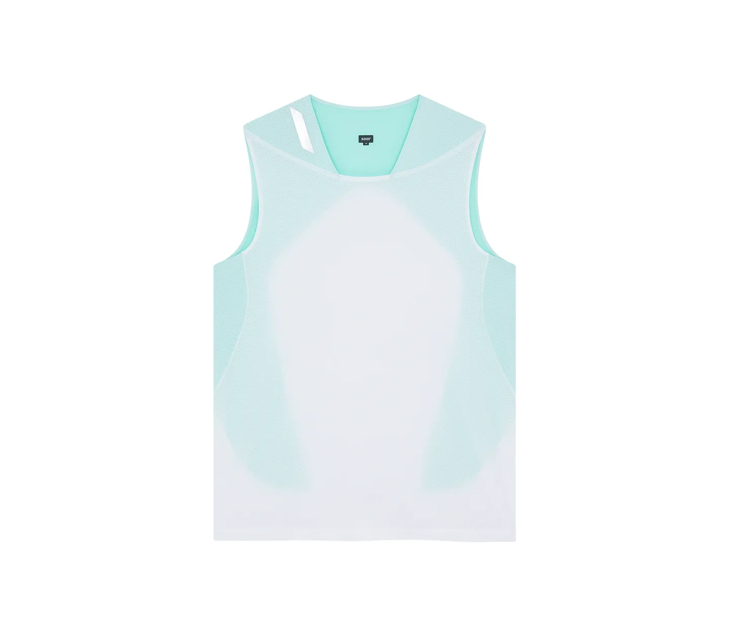 Men's Singlet | White/Green sporty wear