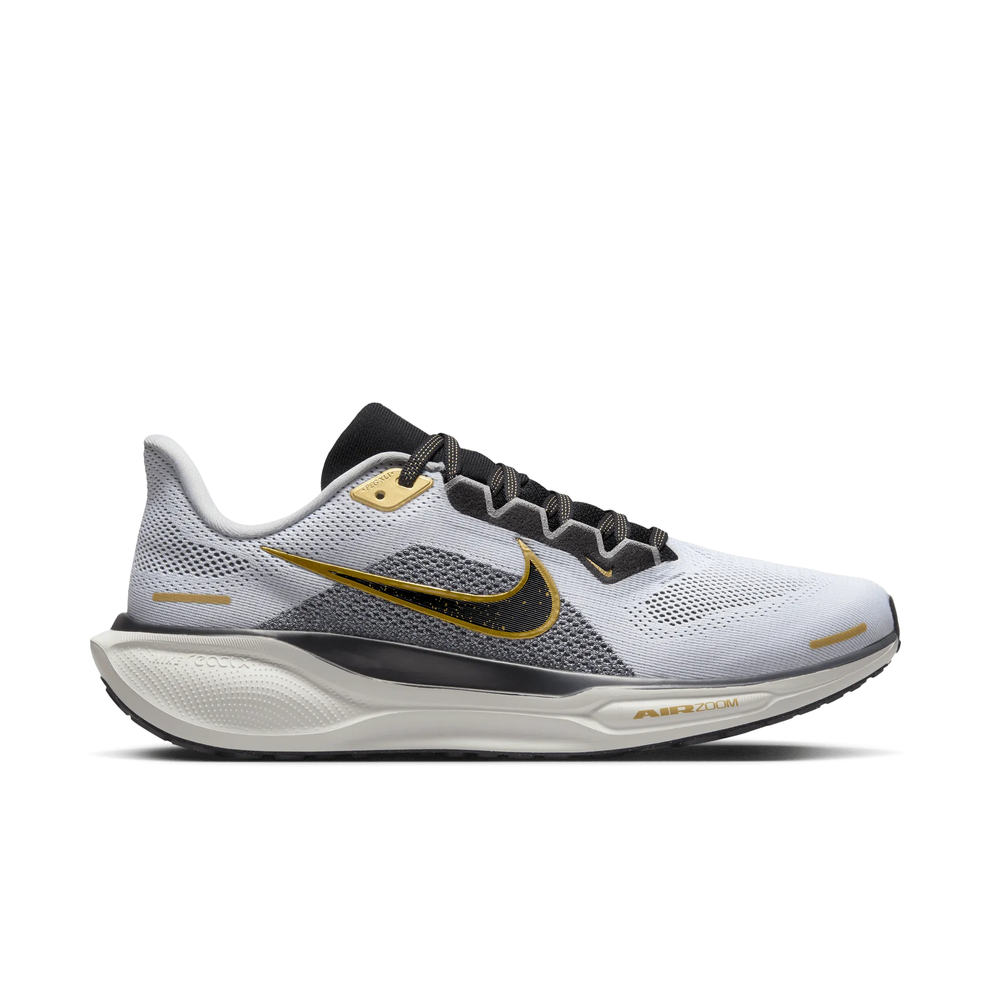 Odor Resistant Fabric Men's Pegasus 41 (100 - White/Black-Metallic Gold-Light Smoke Grey)
