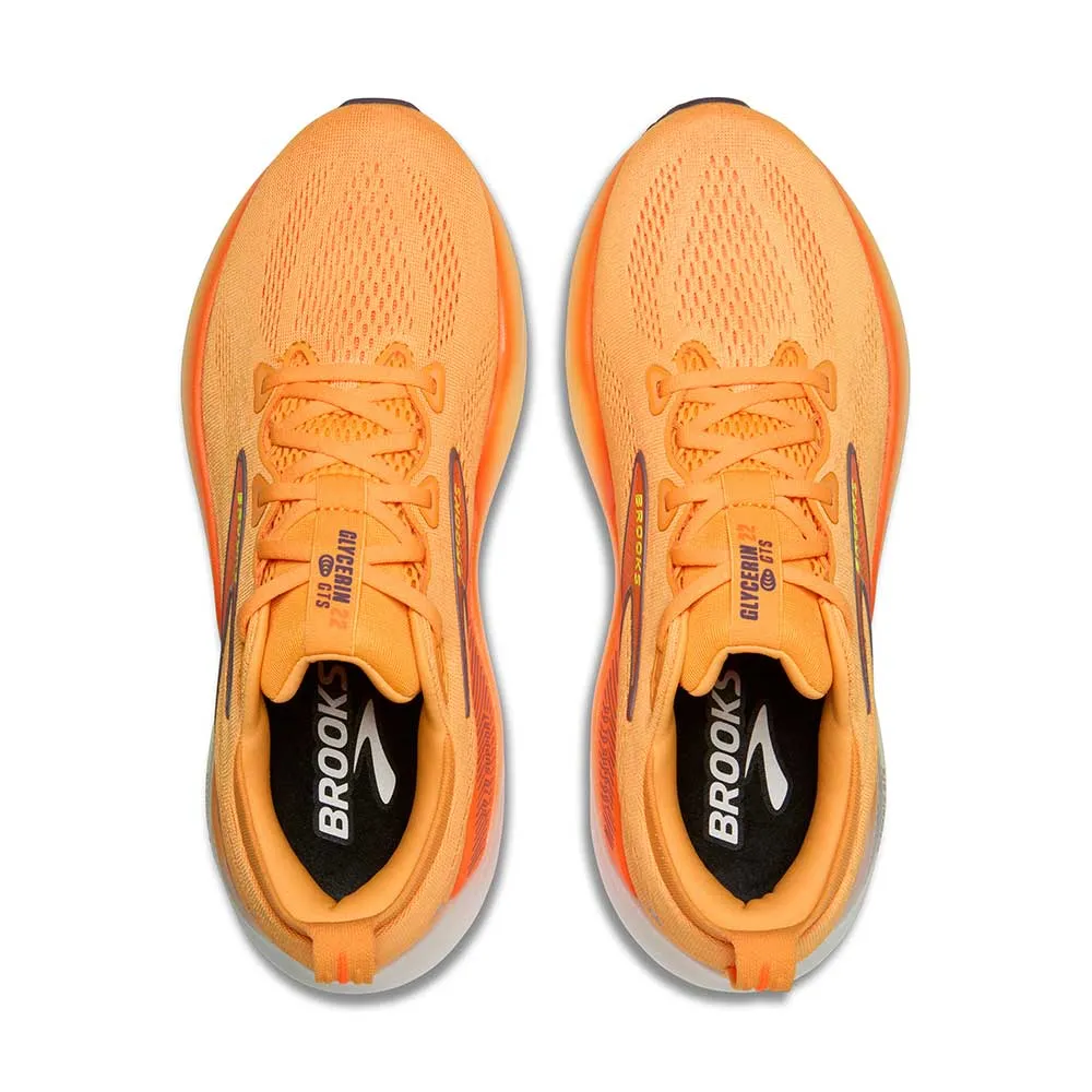 Men's Glycerin GTS 22 Running Shoe - Orange/Nightlife/White - Regular (D) consistent - quality