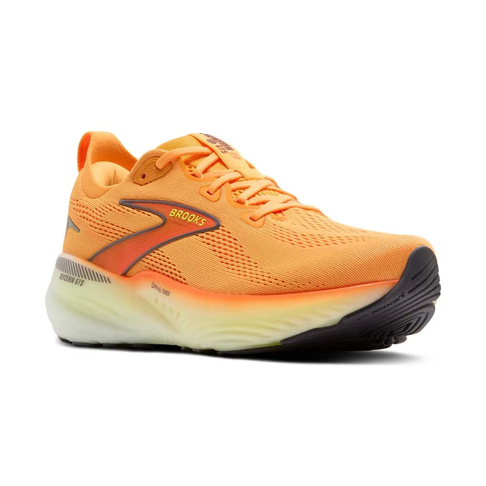 Men's Glycerin GTS 22 Running Shoe - Orange/Nightlife/White - Regular (D) Motion Flexibility