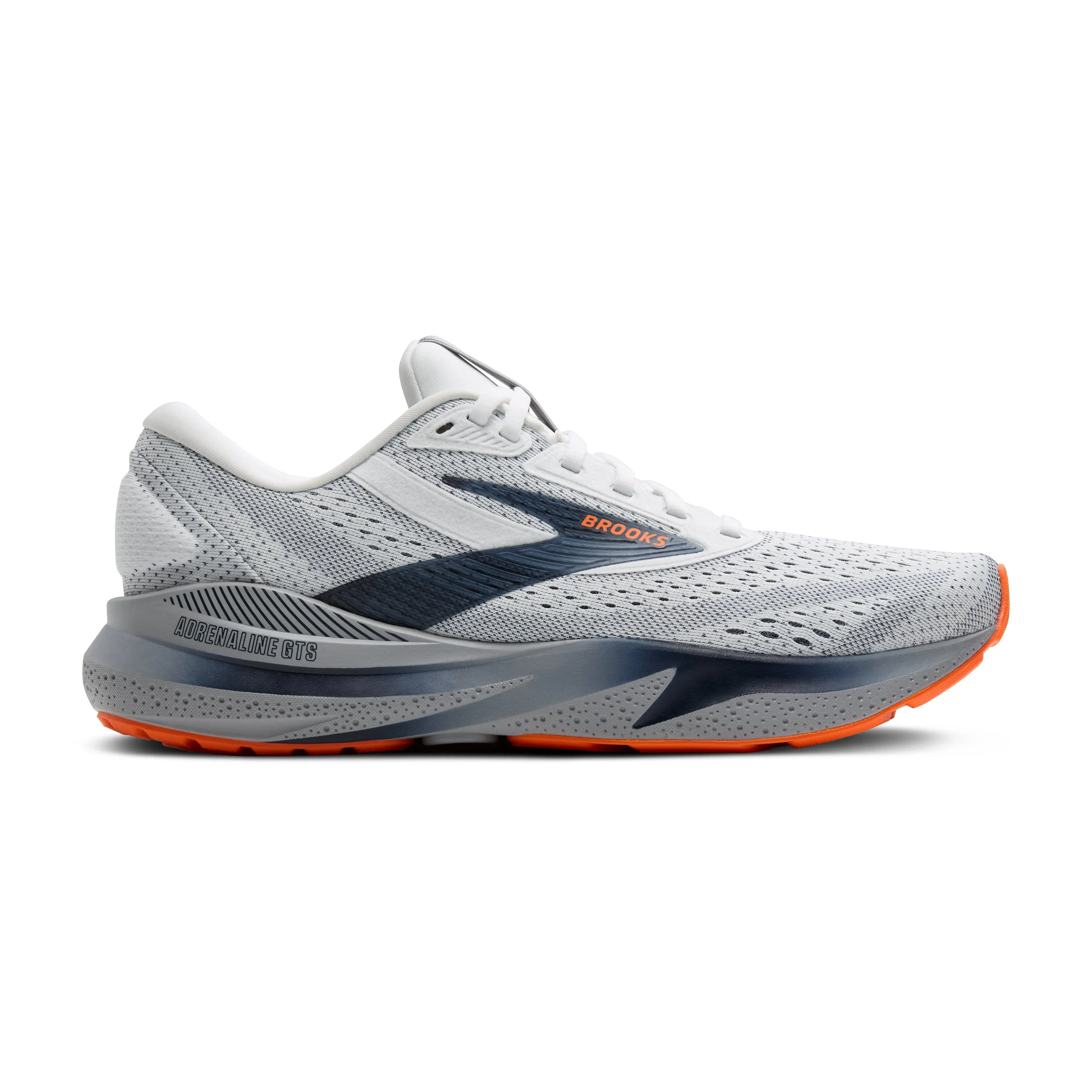Brooks | Adrenaline GTS 24 | Men's | White/Peacoat/alloy Anatomical Shape Design