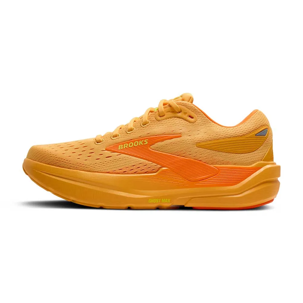 Men's Ghost Max 3 Running Shoe - Orange/Shocking Orange/Excalibur- Regular (D) Aerobic Support
