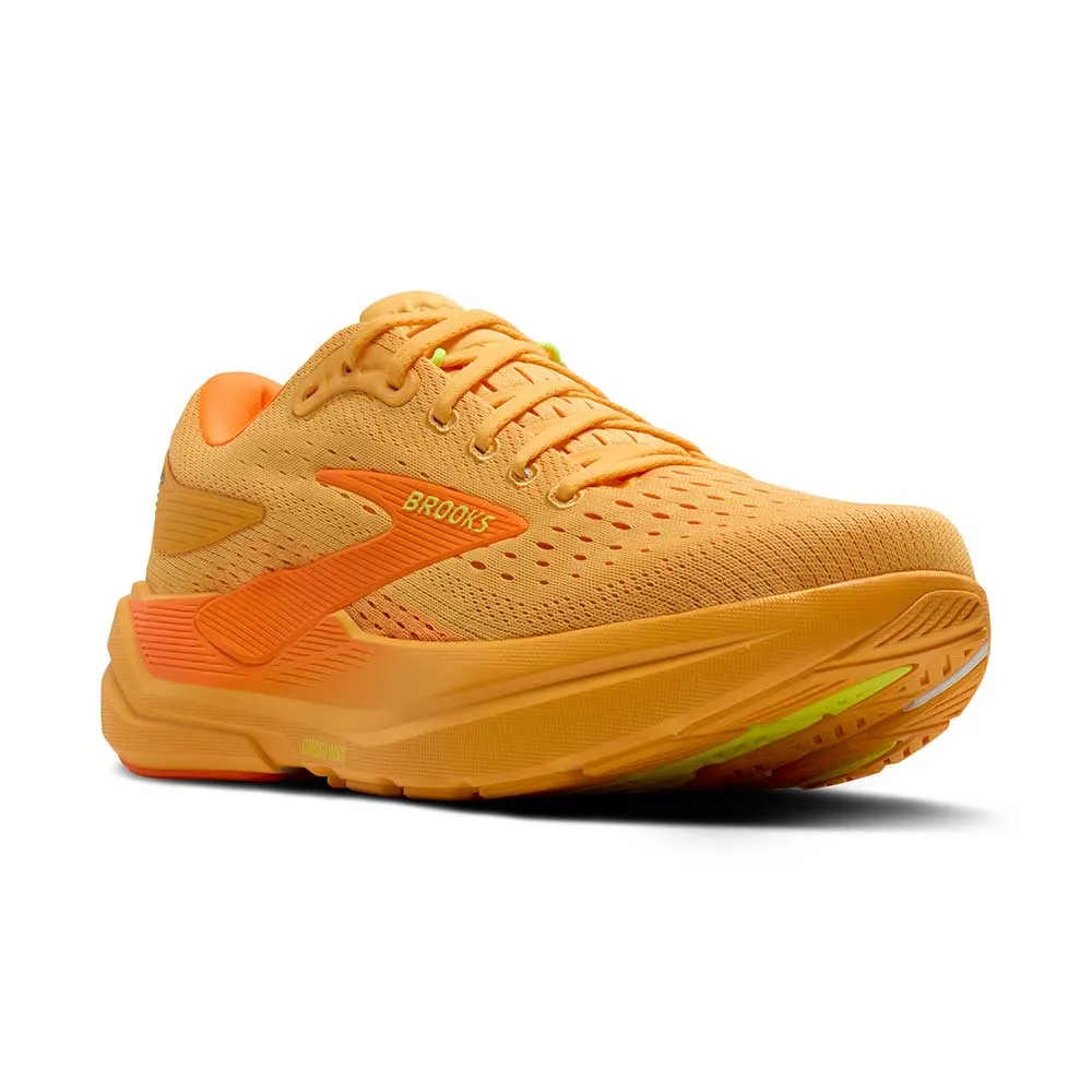 Men's Ghost Max 3 Running Shoe - Orange/Shocking Orange/Excalibur- Regular (D) Dry Weather Running Stable arch
