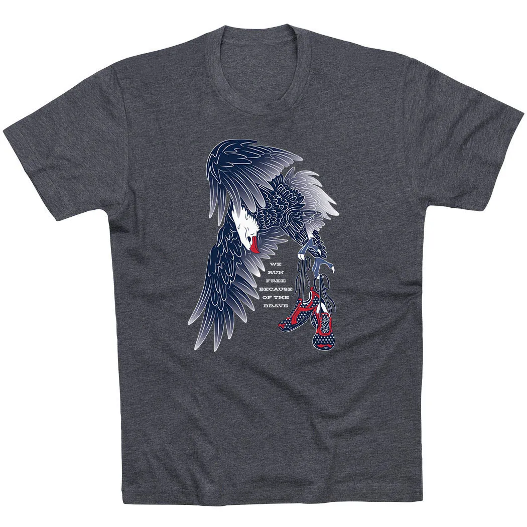 Running Short Sleeve T-Shirt - Because of The Brave Breathable Comfort Design
