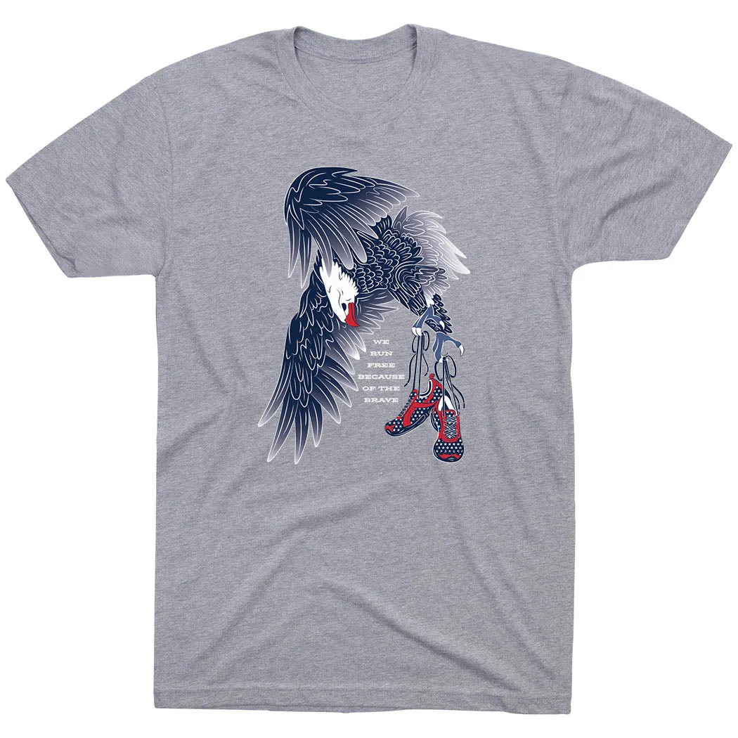 Running Short Sleeve T-Shirt - Because of The Brave Minimal Fit