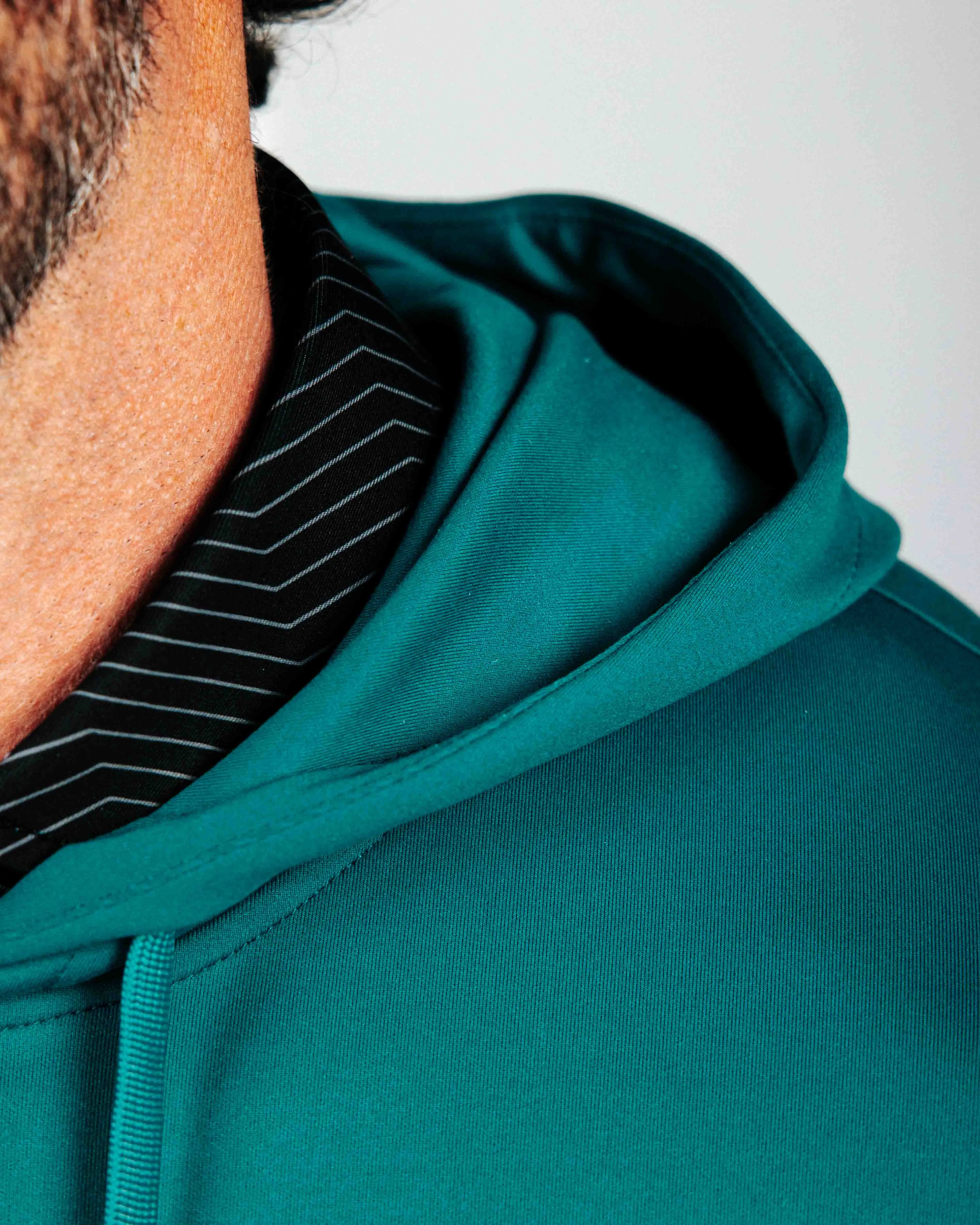 Ribbed Hem Sequoia Green Golf Hoodie