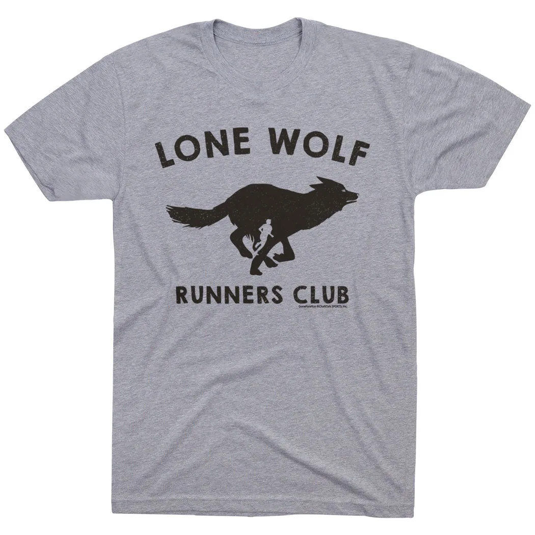 Running Short Sleeve T-Shirt - Run Club Lone Wolf LayeringFriendly